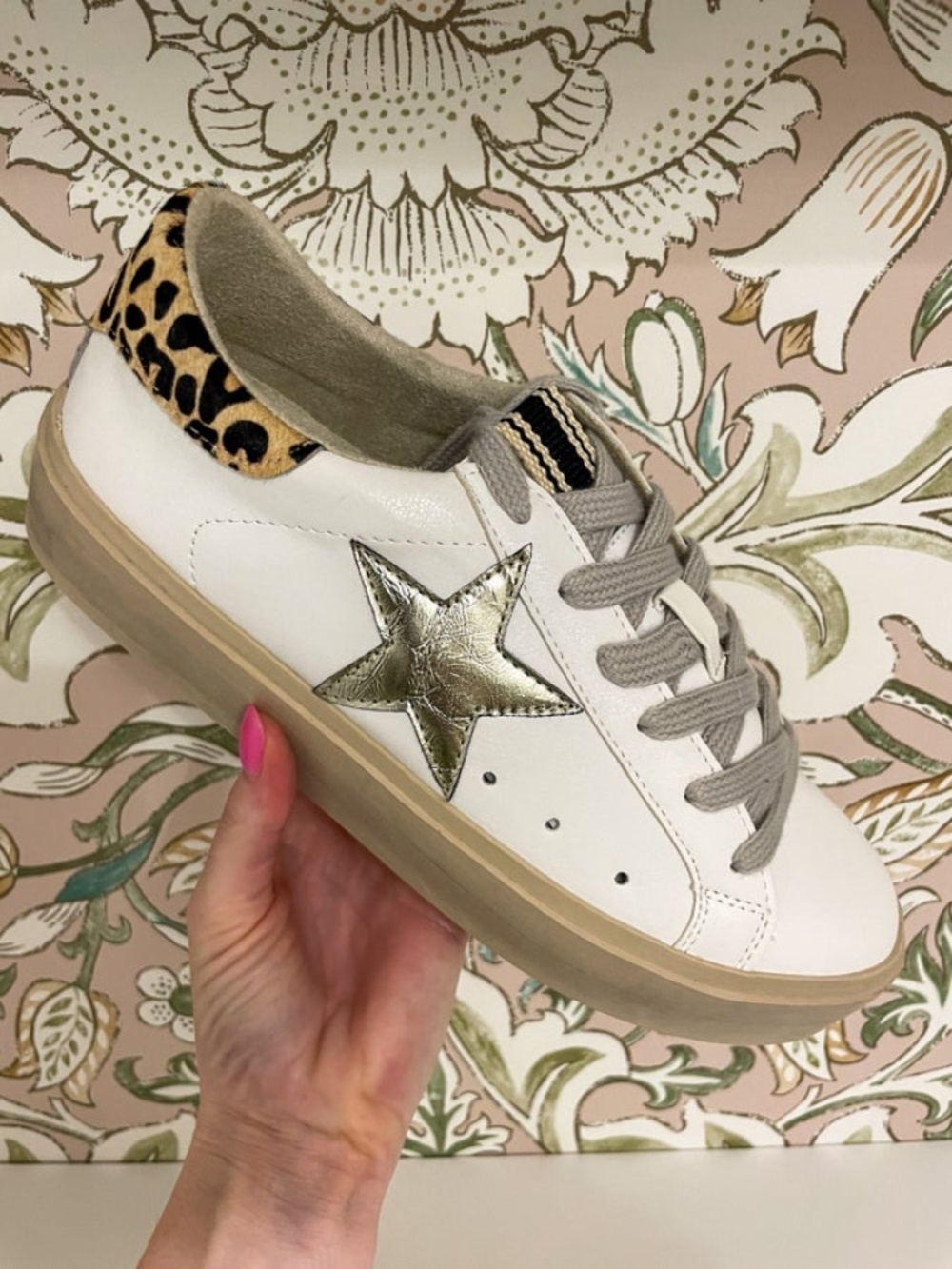 NWT Shu Shop Reba Sneakers in Gold Crinkle